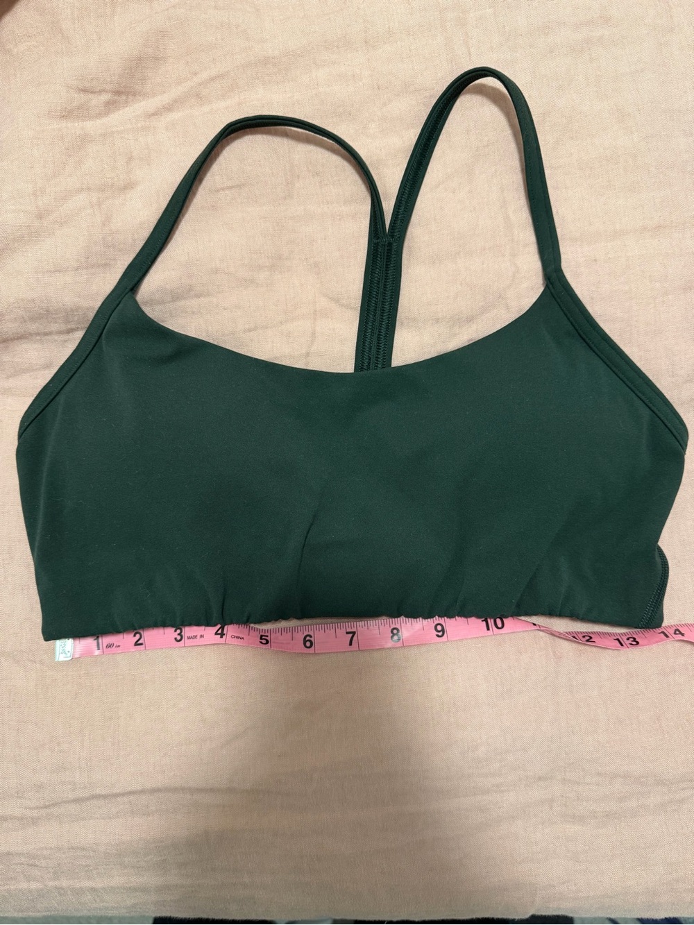 Flow Y Bra Light Support, A/ B Cup *Evolve - Rainforest Green - Large